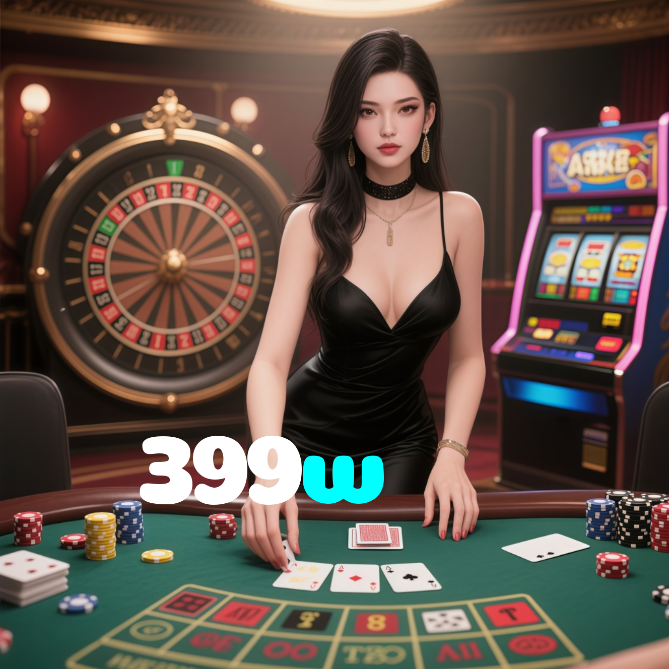 399w