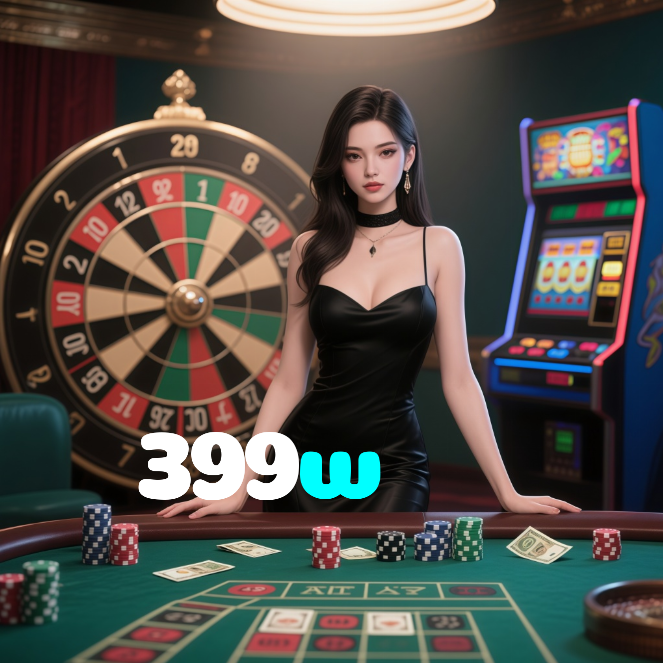 399w