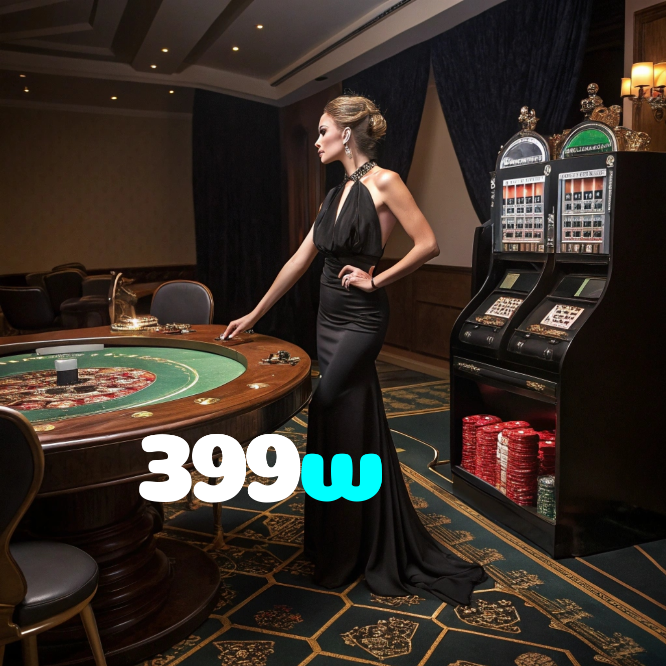 399w