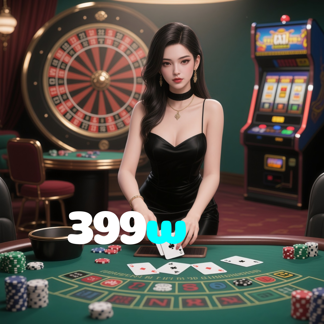 399w